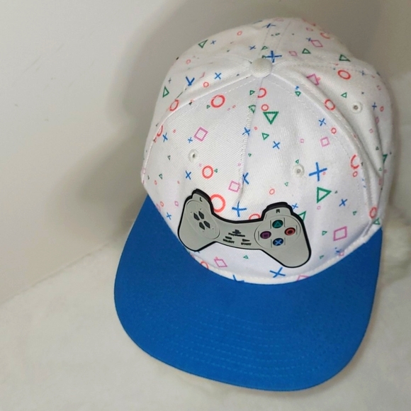 Sony Playstation 3-D Rubber Controller Flat Brim Used 2018 Snapback Hat ...EUC - Picture 5 of 17